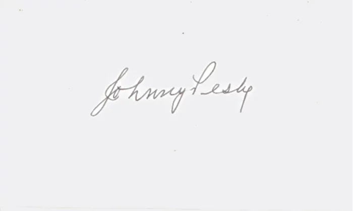 Johnny Pesky autograph