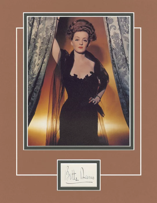 Bette Davis autograph