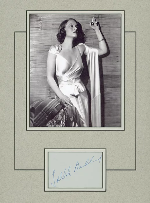 Tallulah Bankhead autograph