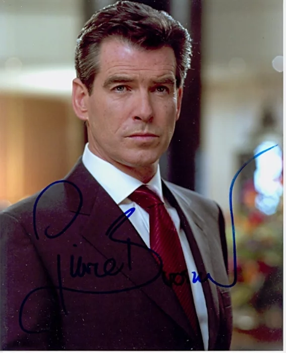 Pierce Brosnan autograph