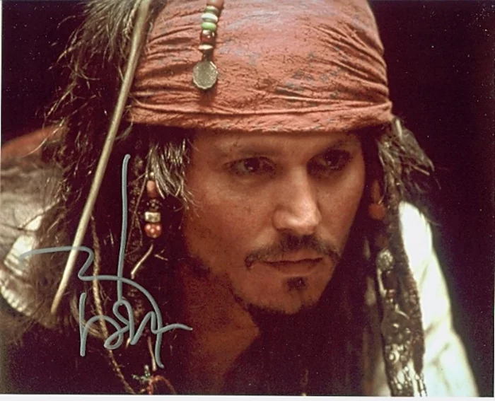Johnny Depp autograph