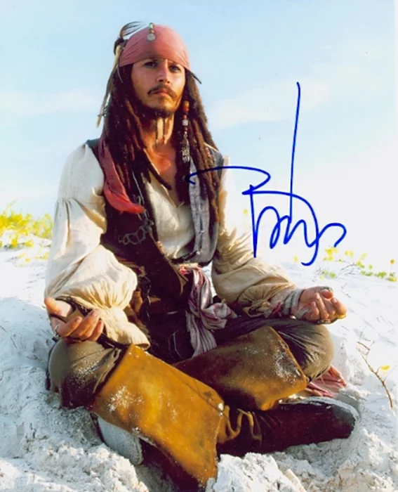 Johnny Depp autograph