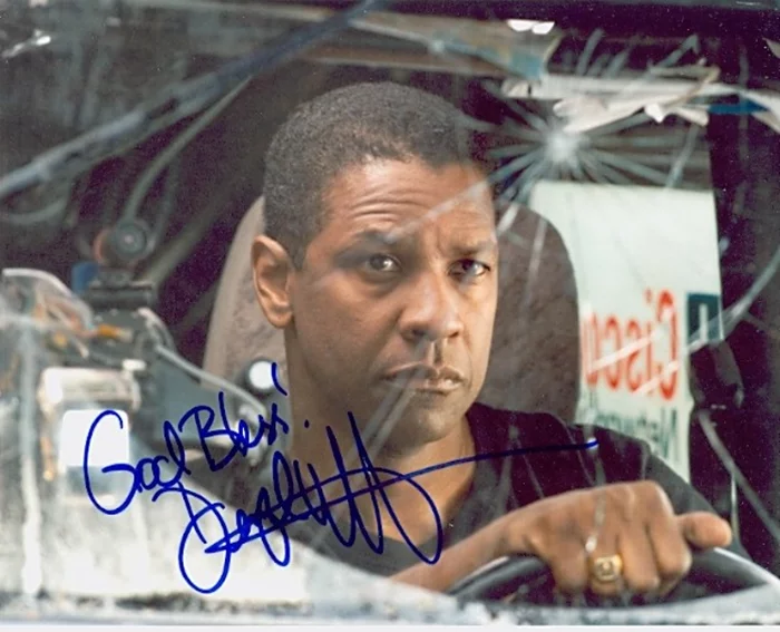 Denzel Washington autograph