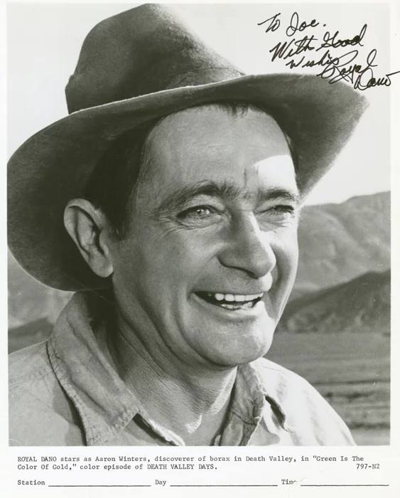 Royal Dano autograph