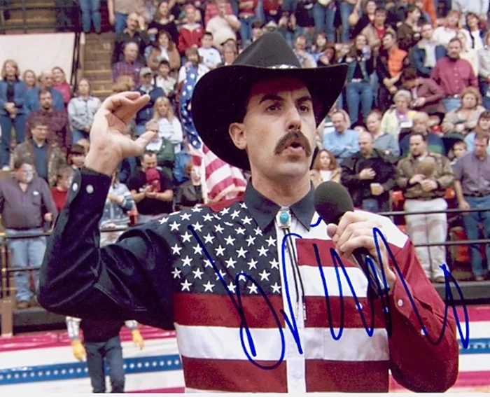 Sacha Baron Cohen autograph