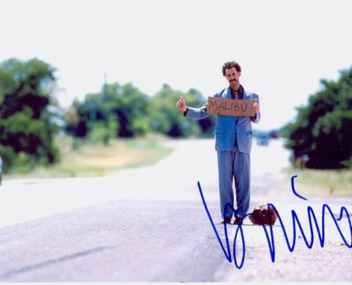 Sacha Baron Cohen autograph