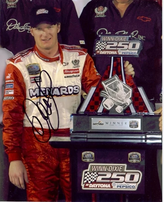 Dale Jr. Earnhardt autograph