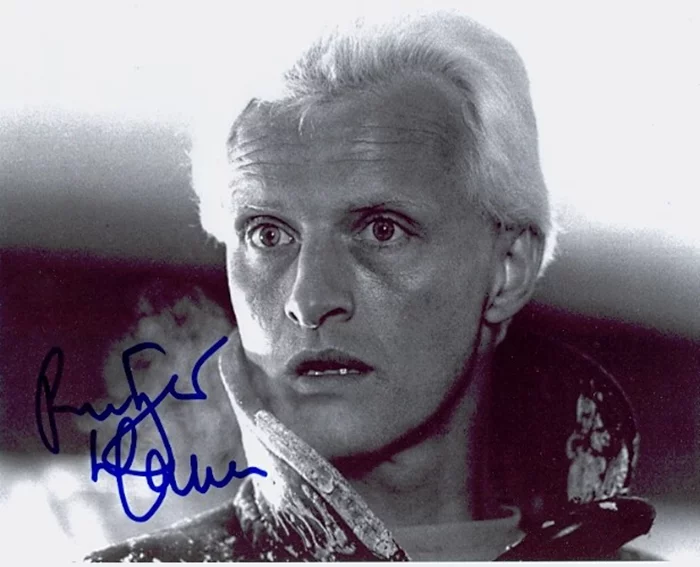 Rutger Hauer autograph
