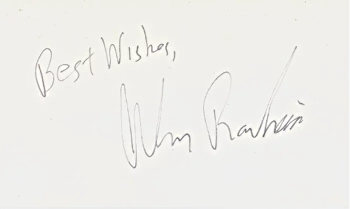 Alan Rachins autograph