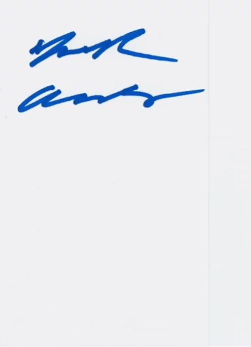 Kirk Acevedo autograph