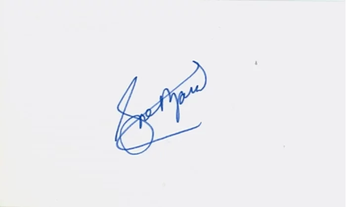 Rose Marie autograph
