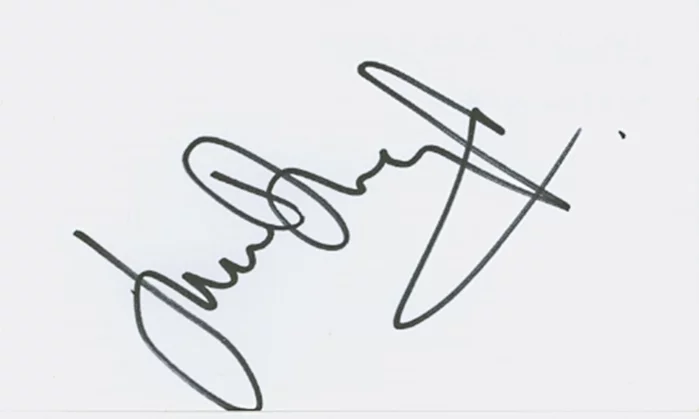 James Dreyfus autograph