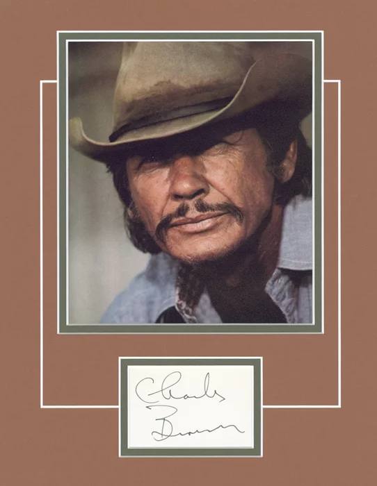 Charles Bronson autograph