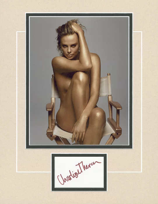 Charlize Theron autograph