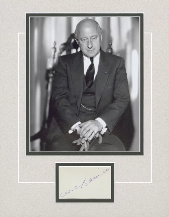 Cecil B. DeMille autograph