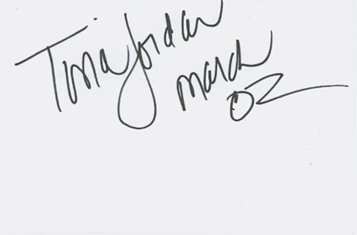 Tina Jordan autograph