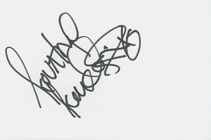 Kourtney Kardashian autograph