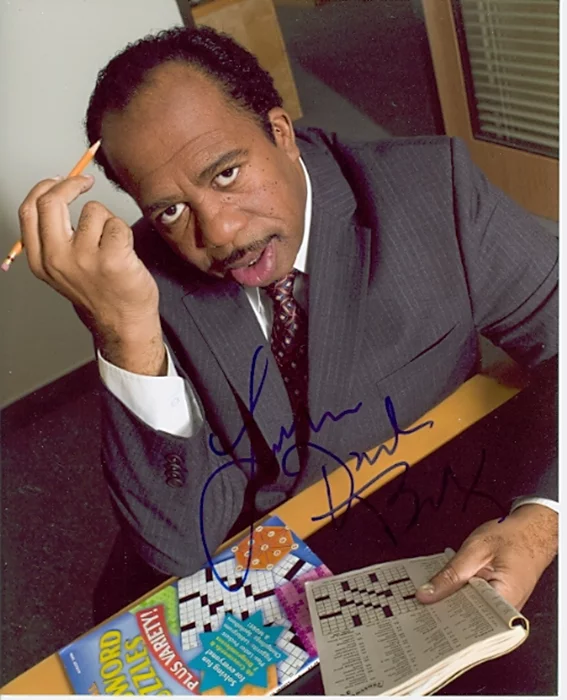 Leslie David Baker autograph