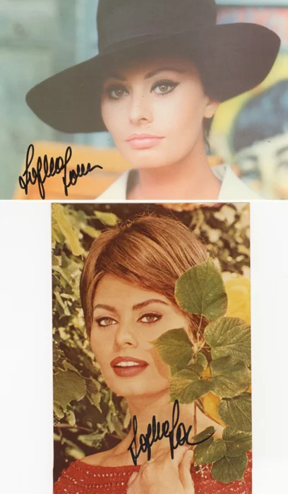 Sophia Loren autograph