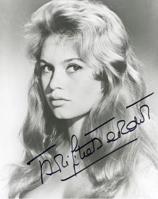 Brigitte Bardot autograph