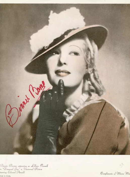 Binnie Barnes autograph