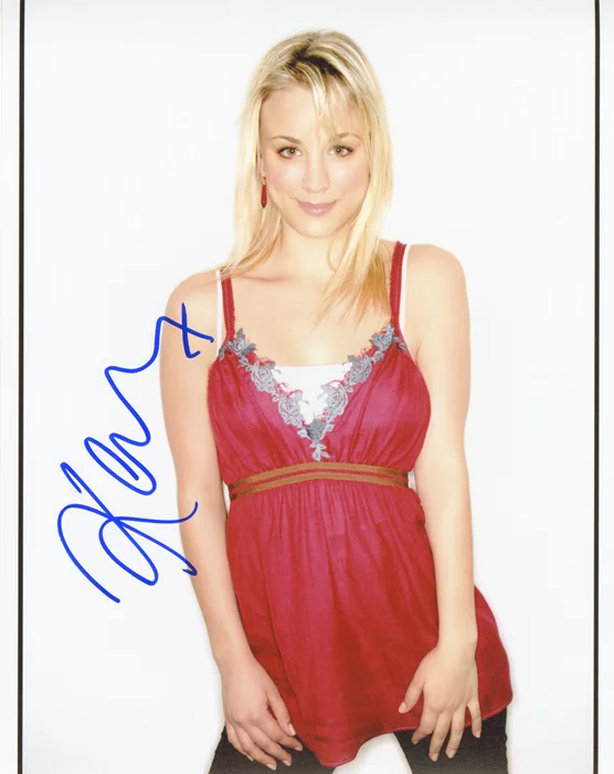 Kaley Cuoco autograph
