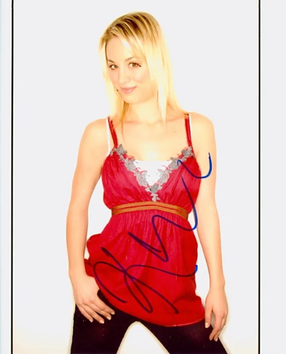 Kaley Cuoco autograph