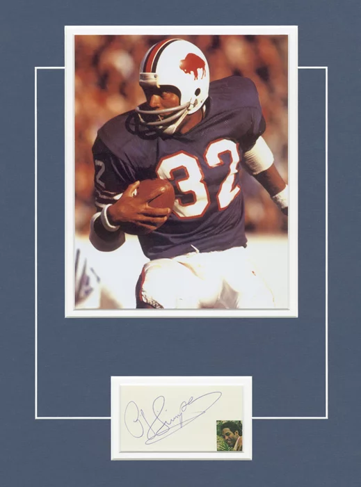 O. J. Simpson autograph