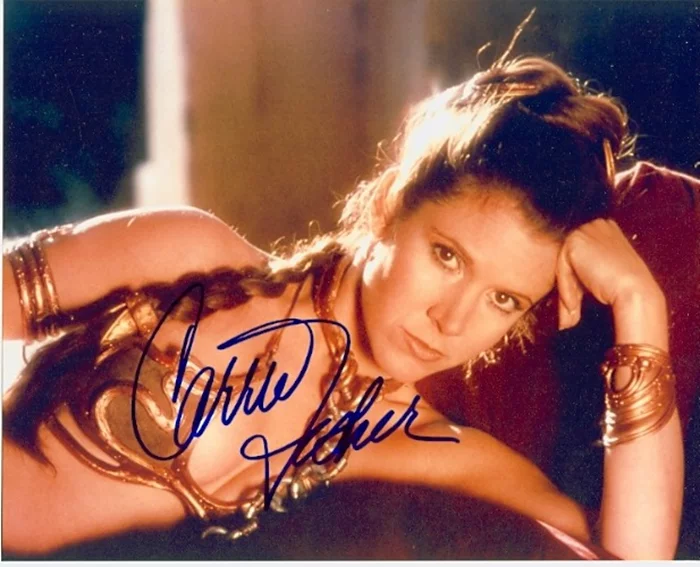 Carrie Fisher autograph