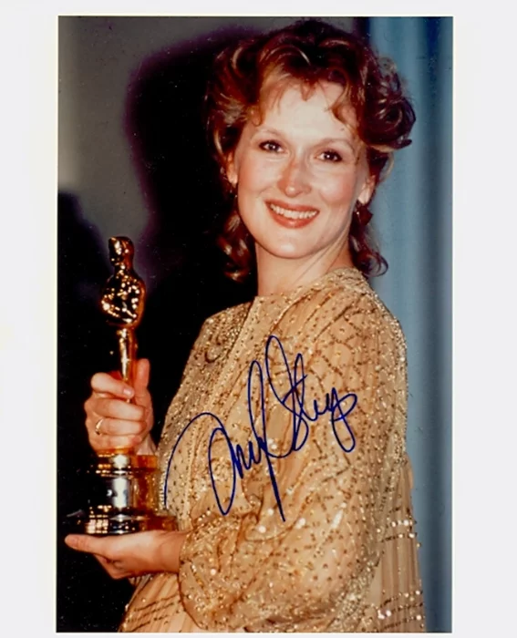 Meryl Streep autograph