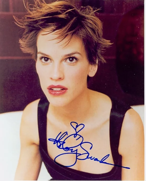 Hilary Swank autograph