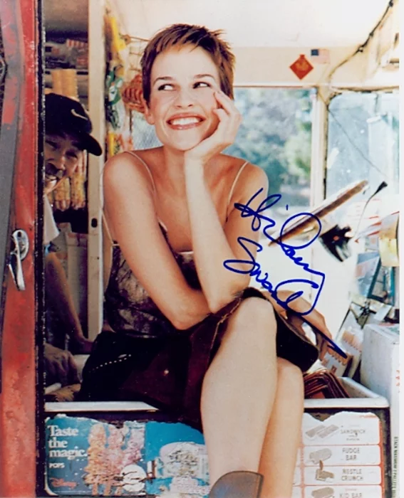 Hilary Swank autograph