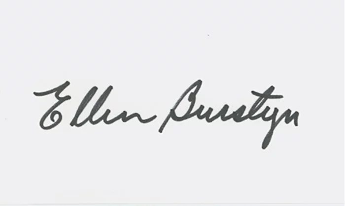 Ellen Burstyn autograph