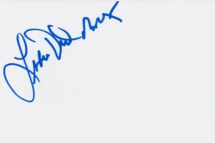 Leslie David Baker autograph