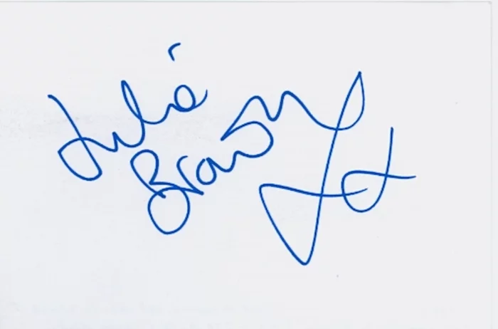 Downtown Julie Brown autograph