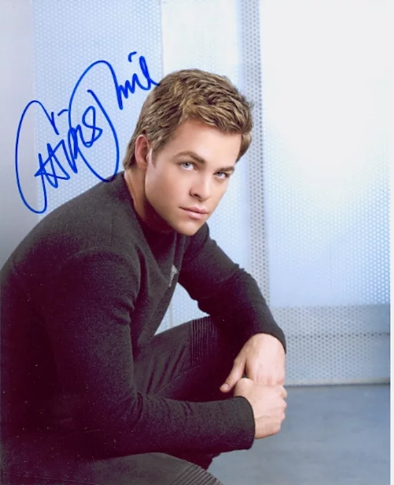 Chris Pine autograph