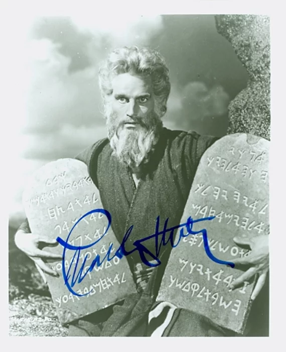 Charlton Heston autograph
