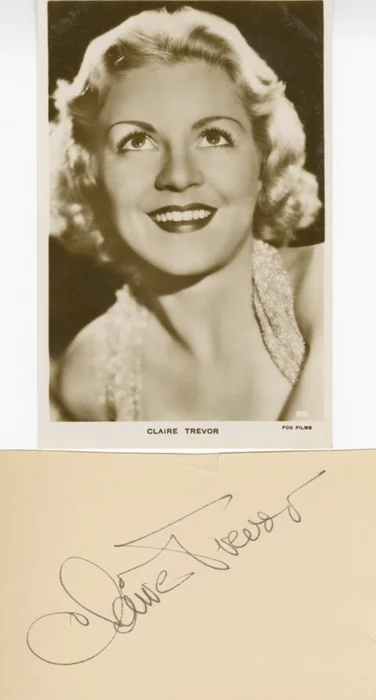 Claire Trevor autograph