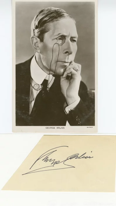 George Arliss autograph