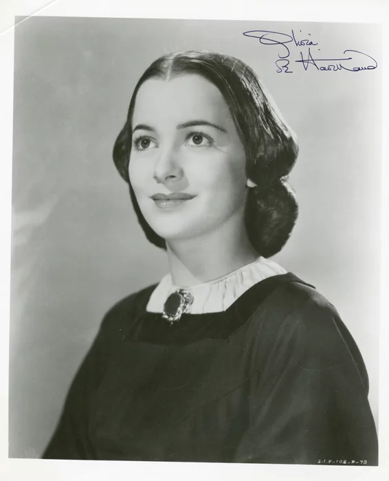 Olivia DeHavilland autograph