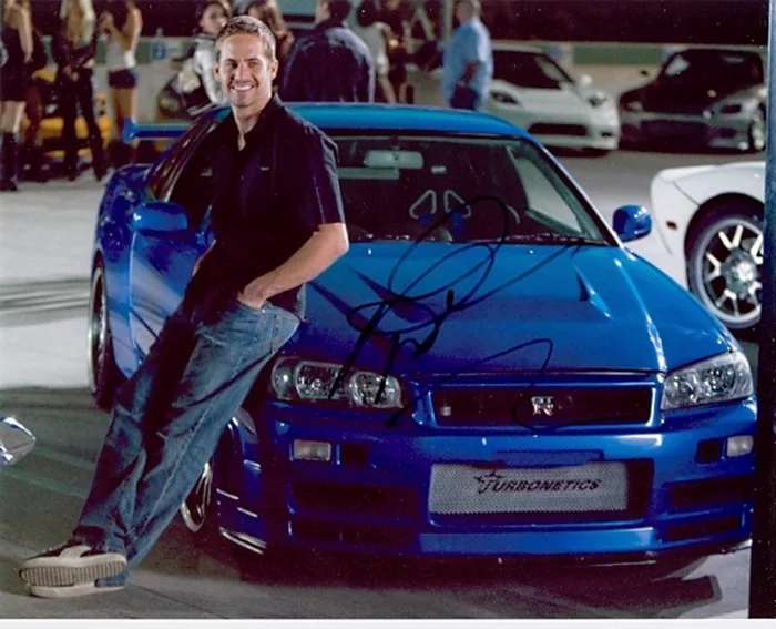 Paul Walker autograph