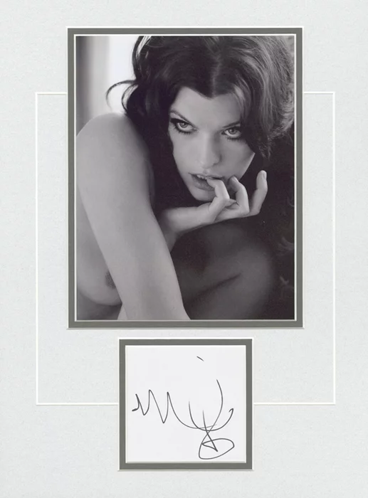 Milla Jovovich autograph