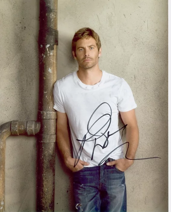 Paul Walker autograph
