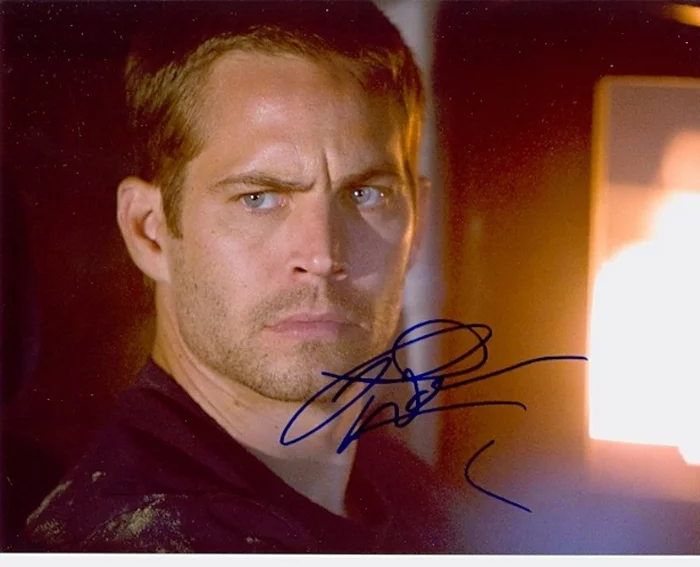 Paul Walker autograph