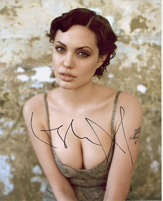Angelina Jolie autograph
