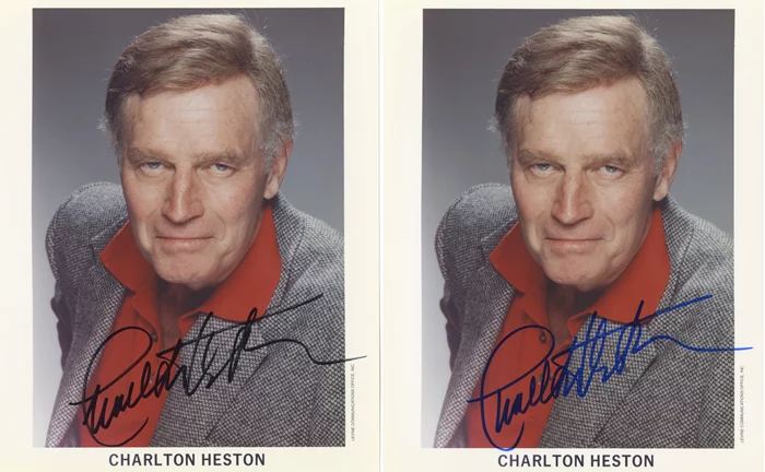 Charlton Heston autograph