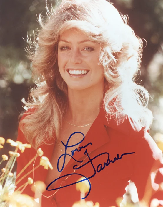 Farrah Fawcett autograph