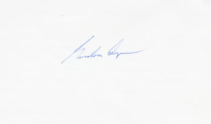 Gordon Cooper autograph