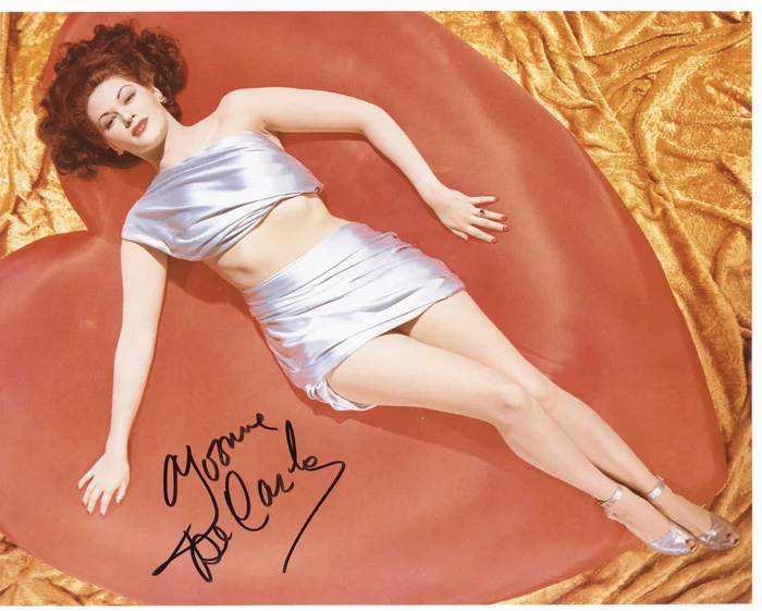 Yvonne DeCarlo autograph