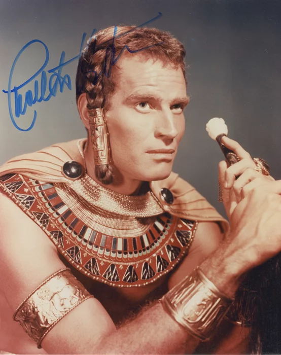 Charlton Heston autograph